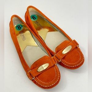 MICHAEL Michael Kors Orange Suede Sneakers